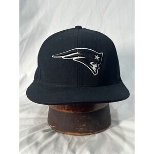 Reebok Philadelphia Eagles NFL Fitted Hat Black Size 7 3/4 Flat Brim Cap